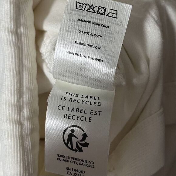 Outerknown Women’s Ivory Soft Corduroy Utility Jumpsuit Size XL Long Sleeve - Picture 11 of 11